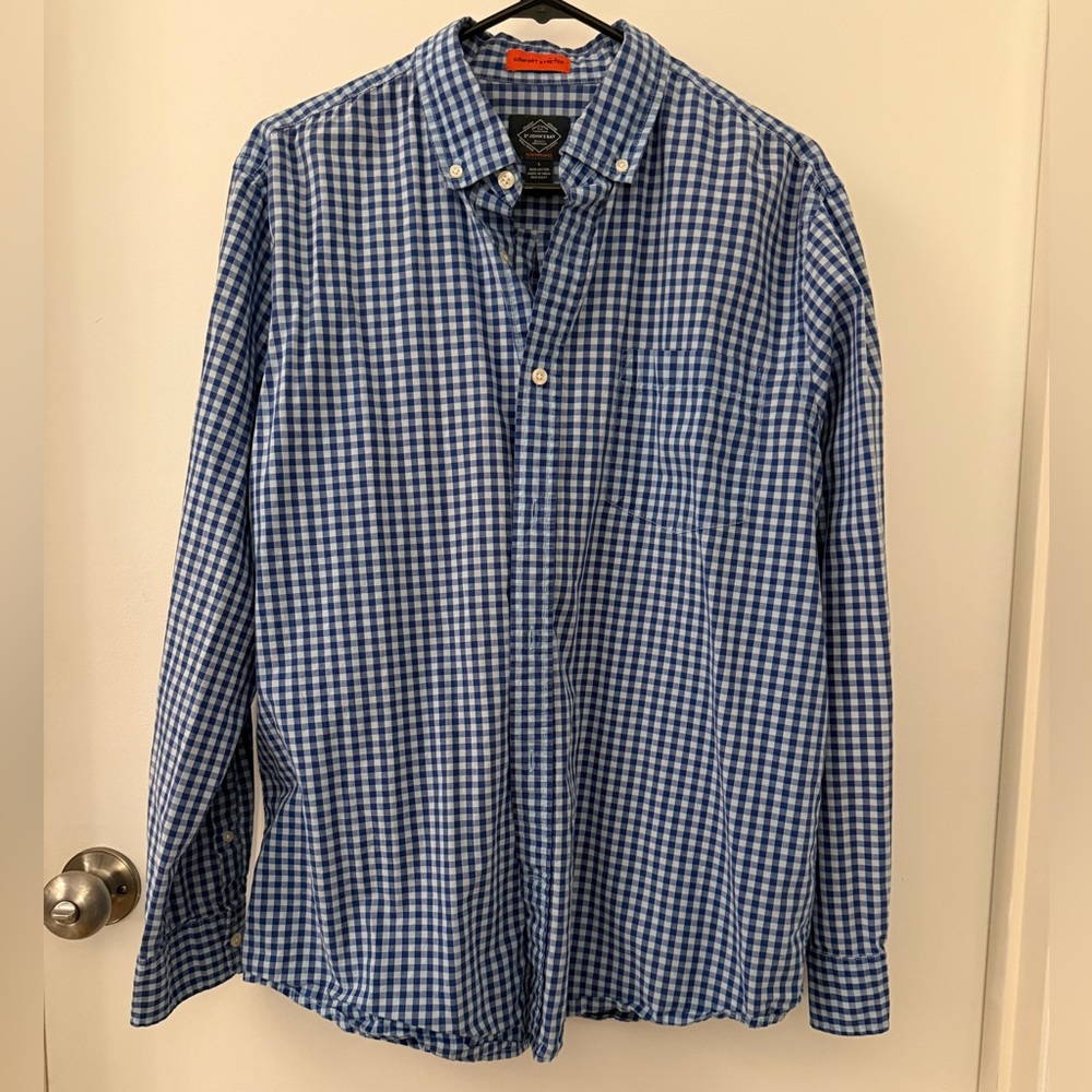 St. John’s Bay Blue Checkered Shirt
